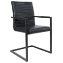riess-ambiente Freischwinger LOFT antik schwarz mit Armlehne Industrial Bild 1