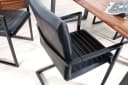 riess-ambiente Freischwinger LOFT antik schwarz mit Armlehne Industrial Bild 2