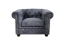 riess-ambiente Chesterfield-Sessel 105cm antik grau Microfaser Bild 5
