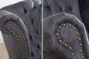 riess-ambiente Chesterfield Ohrensessel 85cm Antik Grau Bild 3