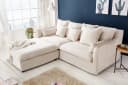 riess-ambiente Fußhocker HEAVEN 100cm natur Federkern Polsterung Landhausstil Bild 1