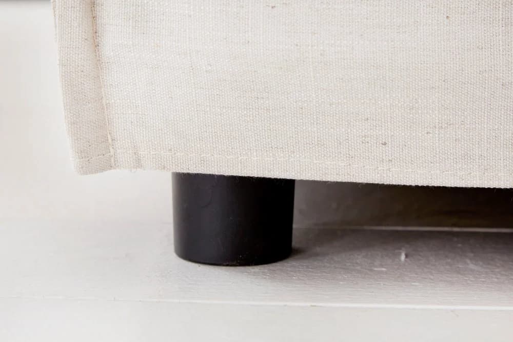 riess-ambiente Fußhocker HEAVEN 100cm natur Federkern Polsterung Landhausstil - Bild 4