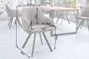riess-ambiente Polsterstuhl LUCCA antik taupe/schwarz Microfaser Retro Bild 5