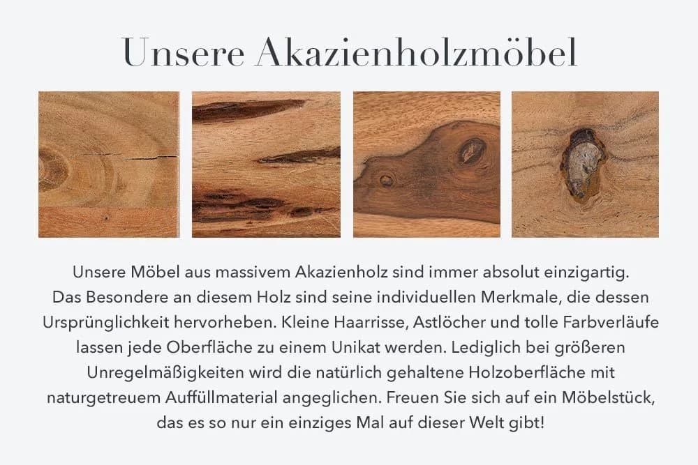 riess-ambiente Sitzbank MAMMUT NATURE 160cm honigfarben mit Baumkante - Bild 4