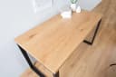 riess-ambiente Schreibtisch OAK DESK 120cm Eichenoptik Schwarz Industrial Bild 1