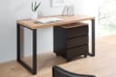 riess-ambiente Schreibtisch OAK DESK 120cm Eichenoptik Schwarz Industrial Bild 4