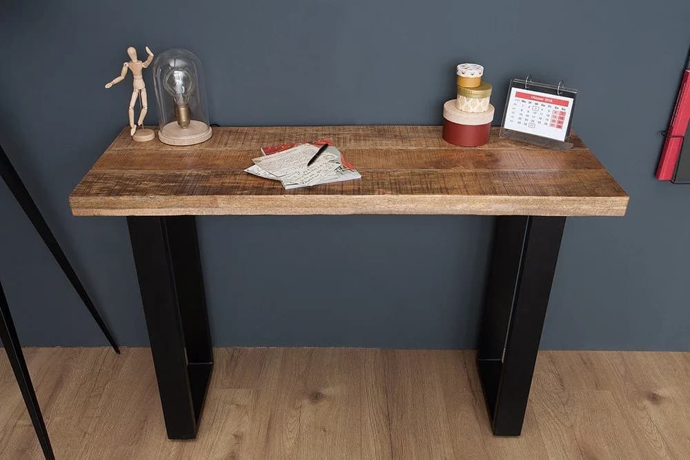 riess-ambiente Konsolentisch IRON CRAFT 115cm Massivholz Industrial - Bild 3