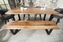 riess-ambiente Sitzbank IRON CRAFT Massivholz Eisen Industrial Bild 3