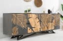 riess-ambiente Sideboard TROPICAL 160cm Natur Massivholz Florales Design Handarbeit Bild 2