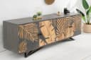 riess-ambiente Sideboard TROPICAL 160cm Natur Massivholz Florales Design Handarbeit Bild 3