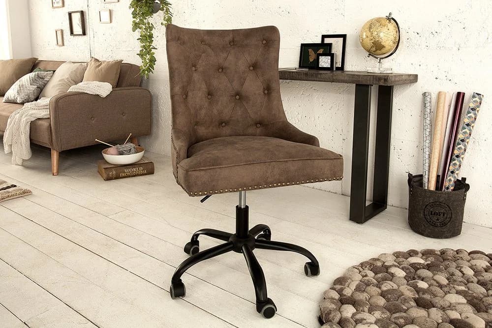 riess-ambiente Bürostuhl VICTORIAN Microfaser Chesterfield Design - Bild 2
