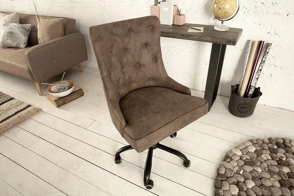 riess-ambiente Bürostuhl VICTORIAN Microfaser Chesterfield Design - Bild 3