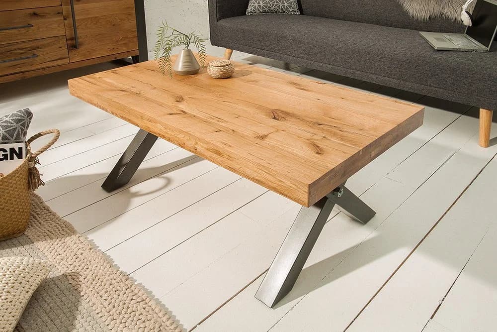 riess-ambiente Couchtisch THOR 110cm Wildeiche Industrial Design - Bild 2