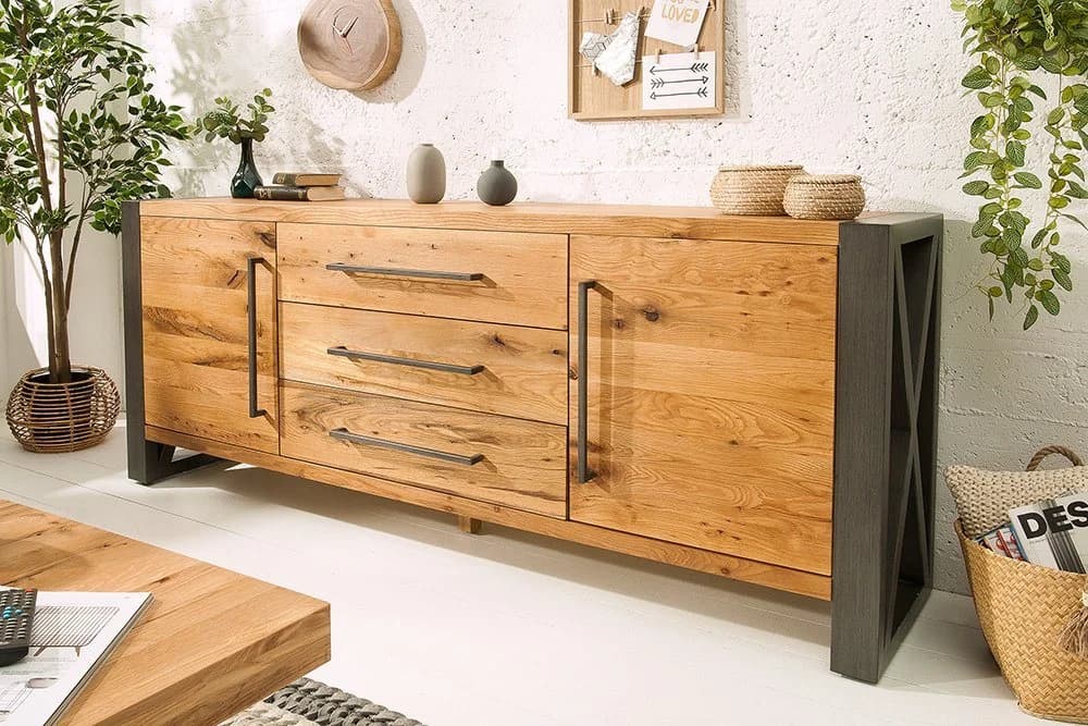 riess-ambiente Sideboard THOR 200cm Wildeiche Industrial - Bild 2