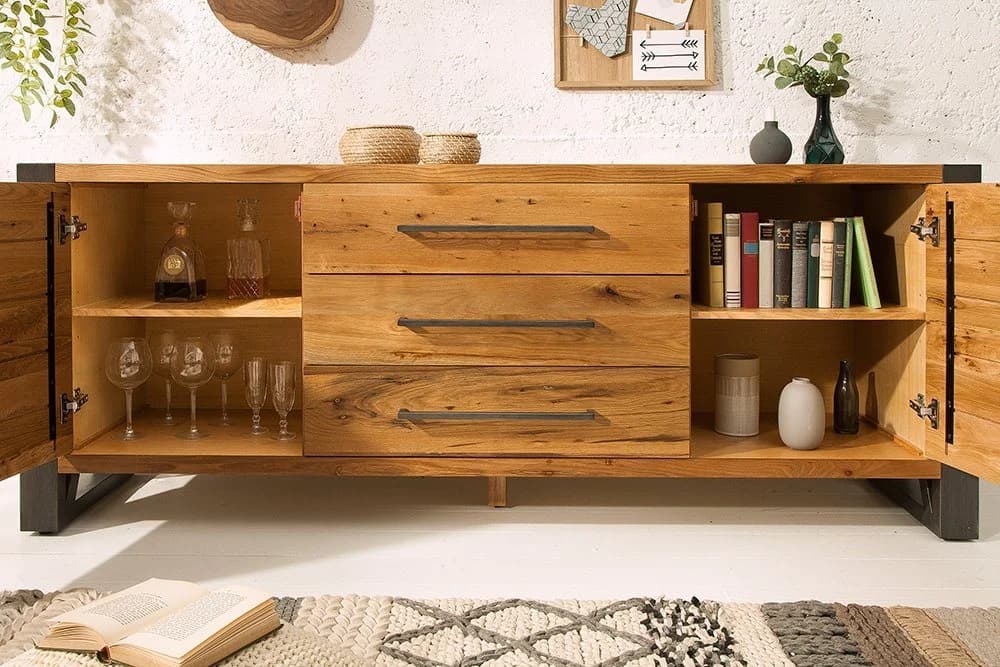 riess-ambiente Sideboard THOR 200cm Wildeiche Industrial - Bild 5
