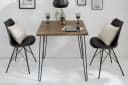 riess-ambiente Esstisch SCORPION 70cm Akazie braun – Hairpin Legs, Retro Design Bild 3