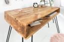 riess-ambiente Schreibtisch SCORPION 100cm Natur Massivholz Metall Bild 2