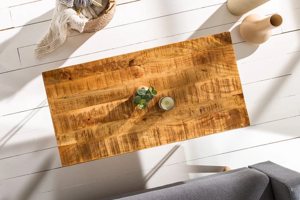 riess-ambiente Couchtisch SCORPION 100cm Mangoholz schwarz - Bild 3