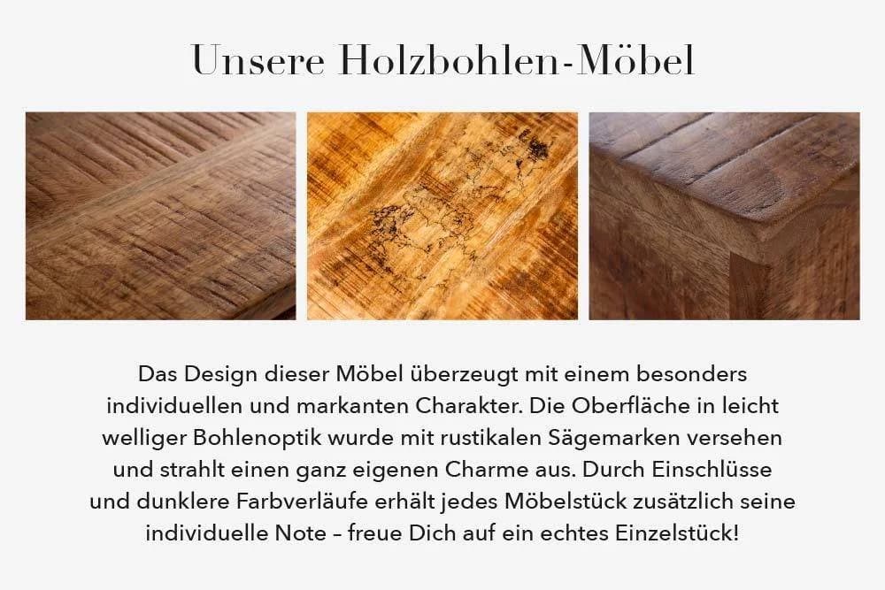 riess-ambiente Couchtisch SCORPION 100cm Mangoholz schwarz - Bild 4