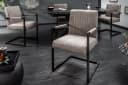 riess-ambiente Freischwinger BIG ASTON taupe Microfaser Bild 3
