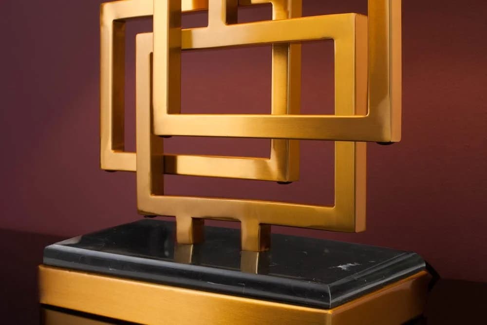 riess-ambiente Tischleuchte ATLANTIS Gold/Schwarz Modern Design - Bild 5