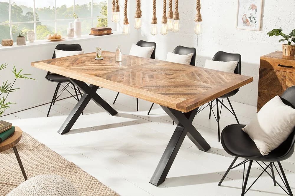 riess-ambiente Esstisch INFINITY HOME 200cm Mangoholz Industrial Design - Bild 2