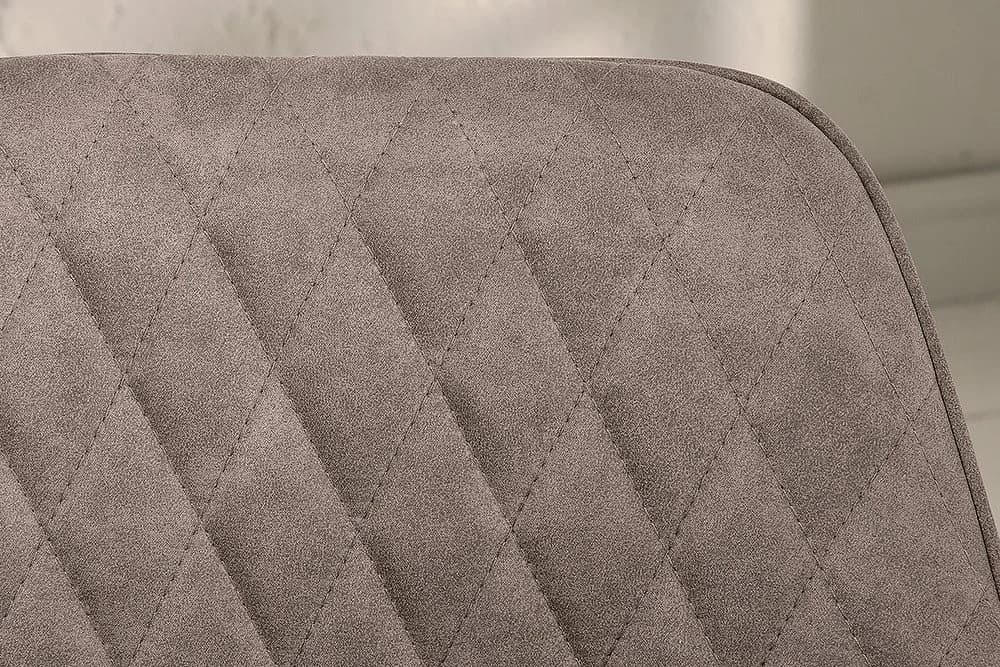 riess-ambiente Polsterstuhl PALERMO taupe/schwarz Microfaser mit Armlehne - Bild 5