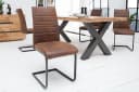 riess-ambiente Freischwinger APARTMENT braun/schwarz Microfaser Metall Bild 3