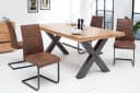 riess-ambiente Freischwinger APARTMENT braun/schwarz Microfaser Metall Bild 4