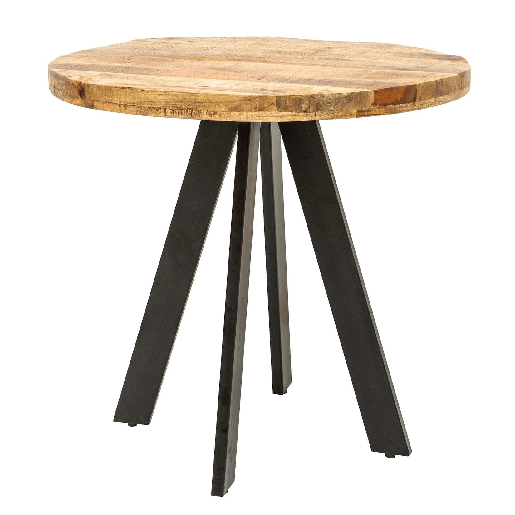 riess-ambiente Esstisch IRON CRAFT 80cm natur/schwarz Mango-Massivholz