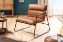 riess-ambiente Sessel MUSTANG LOUNGER antik hellbraun Loungesessel Retro Bild 2