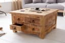 riess-ambiente Couchtisch IRON CRAFT 70cm natur Massivholz Industrial Bild 1