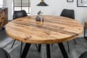 riess-ambiente Esstisch IRON CRAFT 120cm rund Mango-Massivholz Industrial Design Bild 1