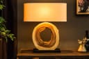 riess-ambiente Tischleuchte ORGANIC ARTWORK 63cm creme weiß/natur Bild 2