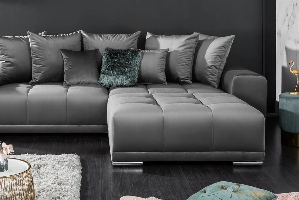 riess-ambiente Fußhocker ELEGANCIA 110cm Samtbezug - Bild 4
