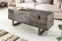 riess-ambiente Couchtisch FACTORY LOFT 115cm Grau Massivholz Metall Truhe Bild 2