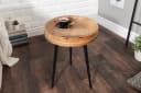 riess-ambiente Beistelltisch PURE NATURE Ø35cm Natur/ Schwarz Mangoholz Metallbeine Rund Bild 3