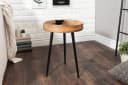 riess-ambiente Beistelltisch PURE NATURE Ø35cm Natur/ Schwarz Mangoholz Metallbeine Rund Bild 4