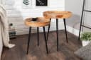 riess-ambiente Beistelltisch PURE NATURE Ø35cm Natur/ Schwarz Mangoholz Metallbeine Rund Bild 5