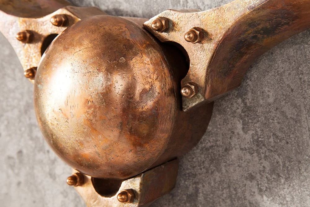 riess-ambiente Wanddekoobjekt SCREW III 60cm kupfer Flugzeugpropeller - Bild 4