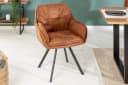 riess-ambiente Armlehnstuhl NORDIC STAR antik braun Microfaser Industrial Design Bild 2