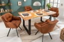riess-ambiente Armlehnstuhl NORDIC STAR antik braun Microfaser Industrial Design Bild 3