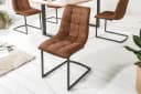riess-ambiente Freischwinger MIAMI braun antik / schwarz Industrial Bild 1