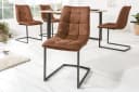 riess-ambiente Freischwinger MIAMI braun antik / schwarz Industrial Bild 2