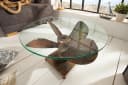 riess-ambiente Couchtisch OCEAN M Ø60cm transparent / kupfer geflammt Bild 2