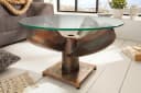 riess-ambiente Couchtisch OCEAN M Ø60cm transparent / kupfer geflammt Bild 3