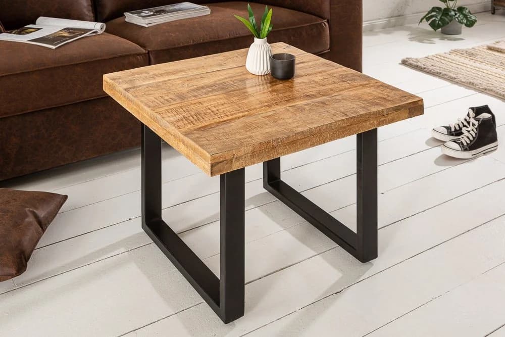 riess-ambiente Couchtisch IRON CRAFT 60cm natur / schwarz Industrial - Bild 2