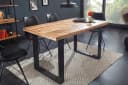 riess-ambiente Esstisch IRON CRAFT 120cm Mango-Massivholz Eisenkufen Industrial Bild 1
