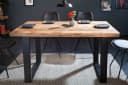 riess-ambiente Esstisch IRON CRAFT 120cm Mango-Massivholz Eisenkufen Industrial Bild 3