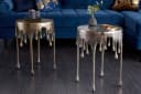 riess-ambiente Beistelltisch LIQUID LINE Silber Aluminium Metall Bild 3